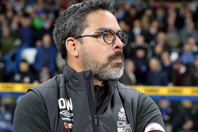 Huddersfield Town manager David Wagner at The John Smith's Stadium on Monday night. Picture: Martin Rickett/PA