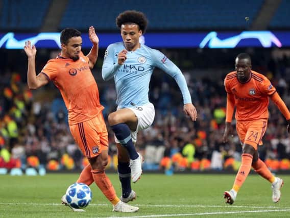 Leroy Sane has laughed off speculation linking him to rivals Manchester United