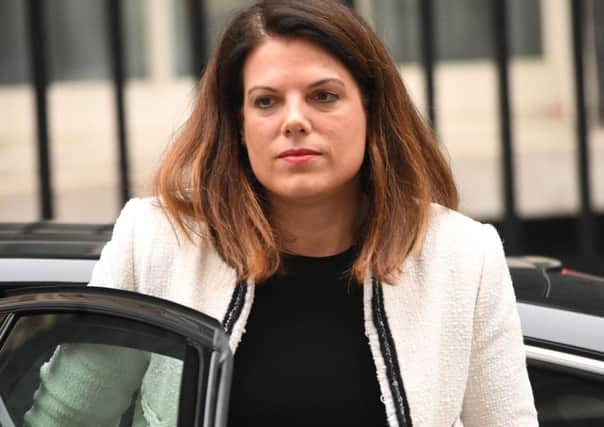 Immigration Minister Caroline Nokes arrives in 10 Downing Street for Brexit talks.