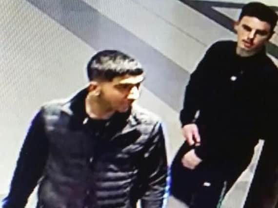 Police have released the images of two men they would like to talk to in connection with the incident