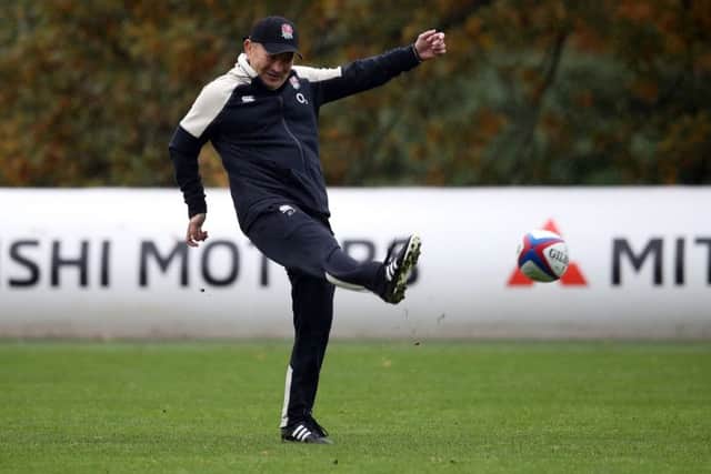 England head coach Eddie Jones during the training session at Pennyhill Park. Picture: Adam Davy/PA