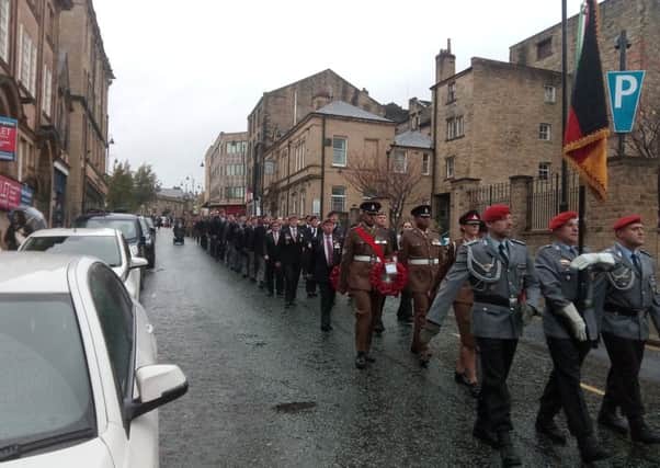 The Remembrance Day commemorations in Halifax.