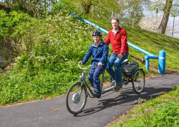 The Foss Islands Path, in York, which Sustrans has held up as an example of how the network can be a great place for people with mobility problems. Image: Sustrans.