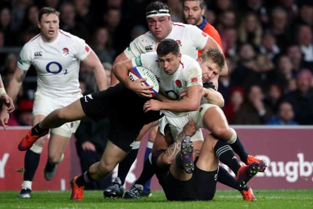 Attacking the All Blacks: England's Ben Youngs in action during the Quilter International at Twickenham.