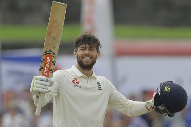 Debutant England's Ben Foakes scored a century during the first test match between Sri Lanka and England in Galle, Sri Lanka. (AP Photo/Eranga Jayawardena)