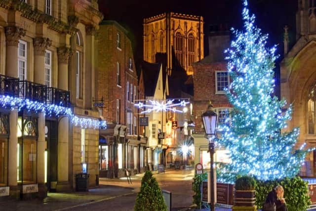 York Christmas lights will be switched on on Thursday November 15