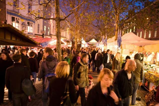 Th York Christmas Market is around a ten minute walk from York train station