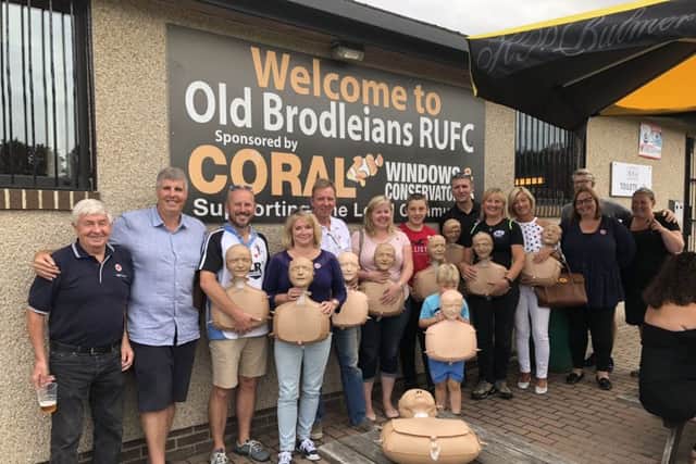 A CPR training day at Old Brodleians RUFC