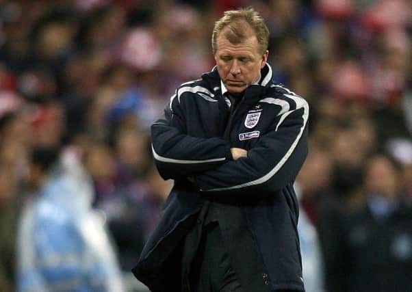 Dejected: England manager Steve McClaren during the UEFA European Championship qalifying match at Wembley.