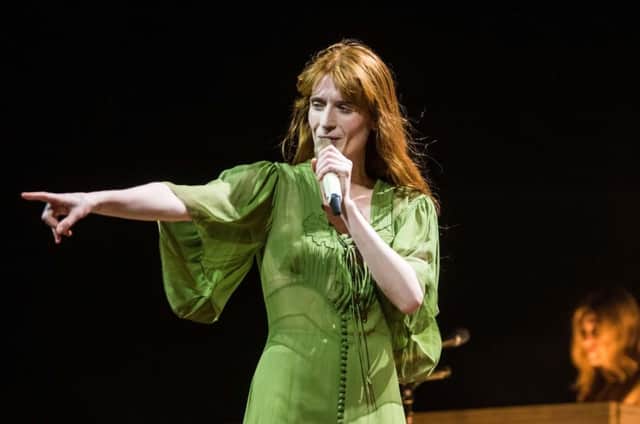 Florence + The Machine, playing at First Direct Arena, Leeds, UK, on the opening night of her High as Hope tour. Picture: Anthony Longstaff
