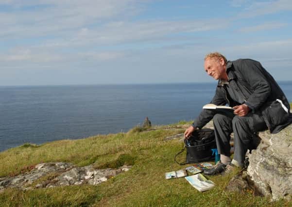 Norman Ackroyd on Malin Head. Photo Â© Ian Ritchie
