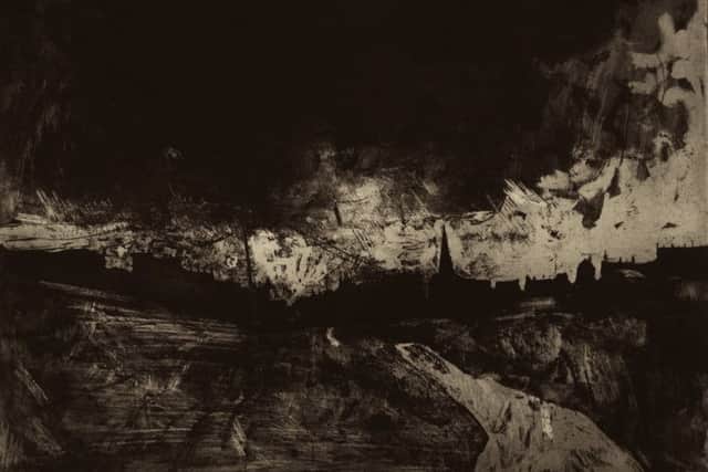 Storm over Gildersome made in 1959 while Norman Ackroyd was studying at Leeds School of Art