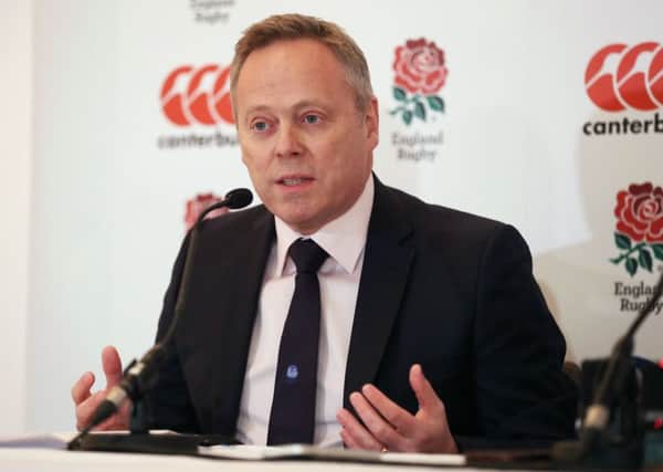 Steve Brown is stepping down as Rugby Football Union chief executive at the end of the year, the governing body has announced. (Picture: Steve Parsons/PA Wire)