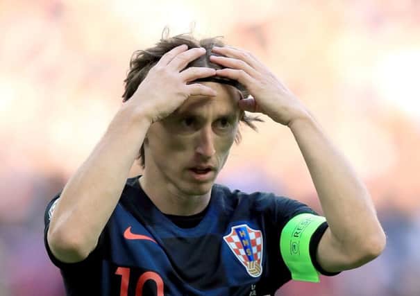 Croatia's Luka Modric during the UEFA Nations League, Group A4 match at Wembley. Picture: Mike Egerton/PA.
