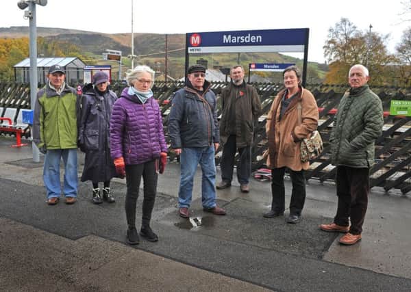 Residents in Marsden and Slaithwaite are up in arms about rail services to their communities after TransPennine Express have cancelled/delayed hundreds of trains to their area in recent months. Picture Tony Johnson.