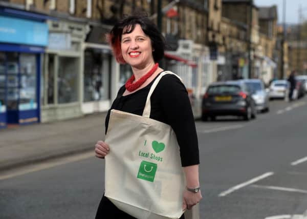 Jackie Mulligan, founder of ShopAppy, pictured in Saltaire. Pic: Bruce Rollinson