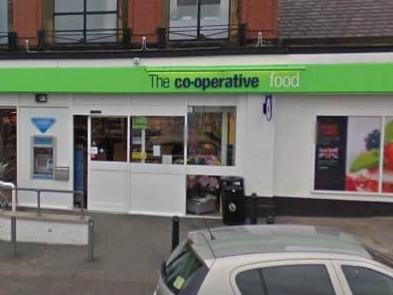 The Mirfield Co-op on Nab Lane was targeted by a raider this weekend.