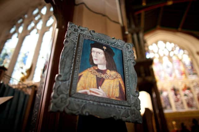A image of King Richard III stands inside Leicester Cathedral.   Picture: SWNS