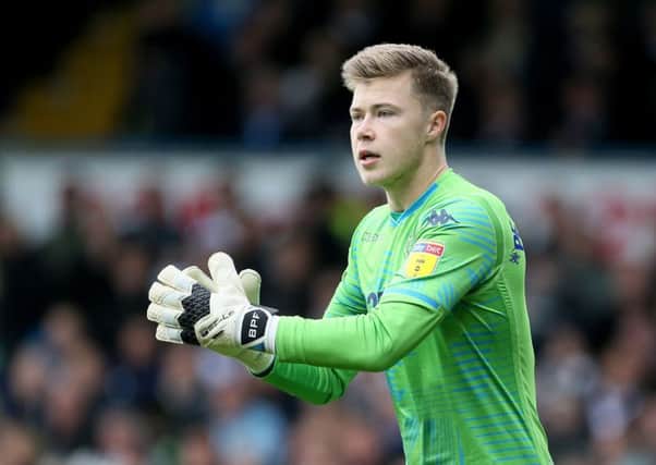 Leeds United goalkeeper Bailey Peacock-Farrell has been sidelined by a knee injury (Picture: Richard Sellers/PA Wire).