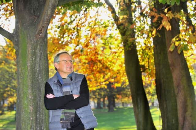 Jonathan Wild with the first tree on the Stray in Harrogate