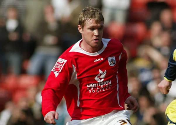 Then - Grant McCann: The Doncaster Rovers manager during his playing days with Barnsley.