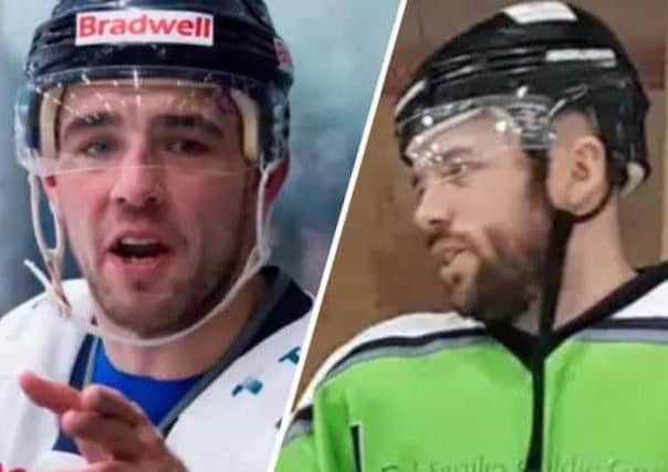Sheffield Steeldogs' player-coach Ben Morgan, left, and Hull Pirates counterpart Jason Hewitt ocome face-to-face this weekend.