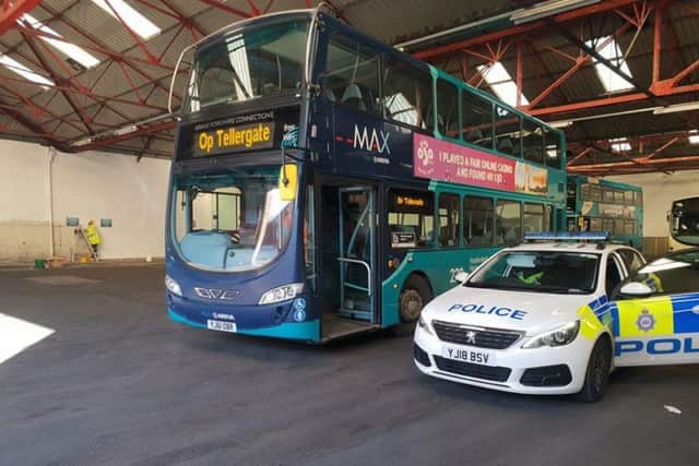 Police have teamed up with a bus company in Yorkshire this month to catch dodgy drivers. Photo: West Yorkshire Police