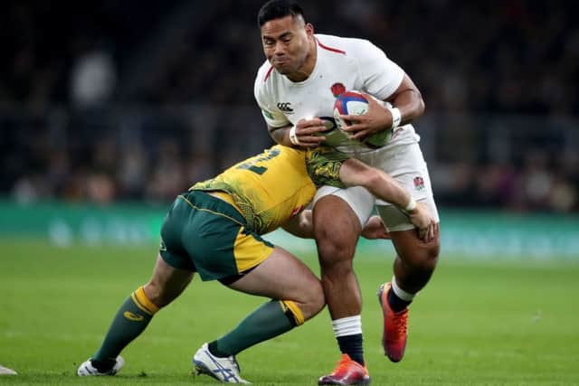 England's Manu Tuilagi (right) was relieved to be in action against Australia (Picture: Adam Davy/PA Wire)