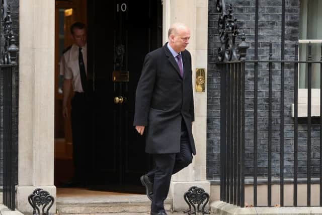 Transport Secretary Chris Grayling leaves the latest Cabinet meeting on Brexit.