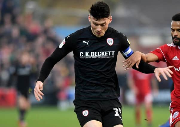 NOT ENOUGH: Barnsley's Kieffer Moore scored twice in the 4-2 defeat at Sunderland.
 Picture : Jonathan Gawthorpe