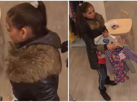 North Yorkshire Police want to identify the woman in these CCTV images.