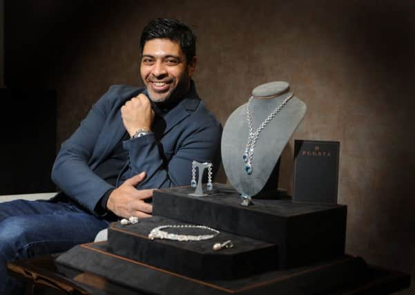 Bling king: Entrepreneur Zak Patel has made his name in the telecommunications industry with Talk Direct. He has now turned his hand to the jewellery trade. Pic: Tony Johnson
