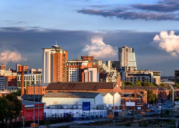 Panoramic view of Leeds city