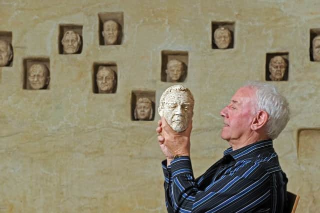 Former miner Keith Marshall who worked at Brodsworth colliery
with his head  which will feature on a proposed statue dedicated to miners in the centre of Doncaster. Picture Tony Johnson.