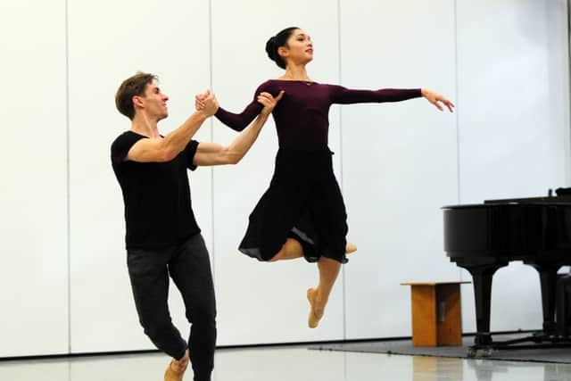 Dancers Rachael Gillespie and Ashley Dixon. PIC: Simon Hulme