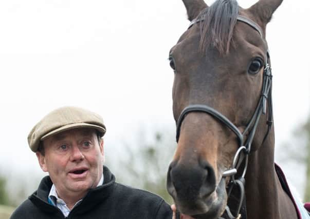 Trainer Nicky Henderson with Buveur D'Air.