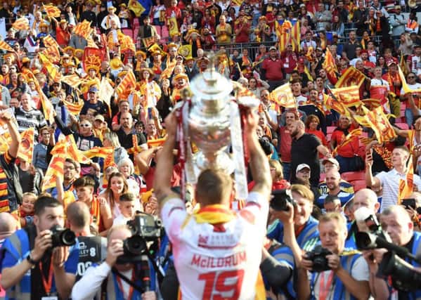 Challenge Cup winners Catalans Dragons are headed for the Nou Camp (Picture: Allan McKenzie/SWpix.com)