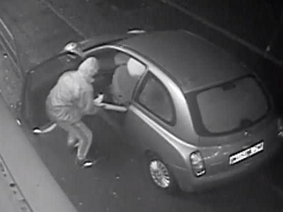 The gang of robbers fled in a light blue Nissan Micra.