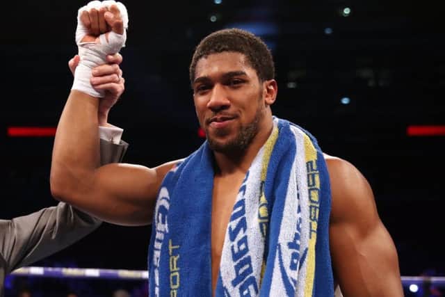 Anthony Joshua at Wembley Stadium, London. (Picture: Nick Potts/PA Wire)