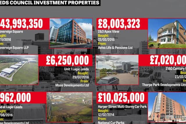A breakdown of the private investments Leeds City Council has made since 2014.