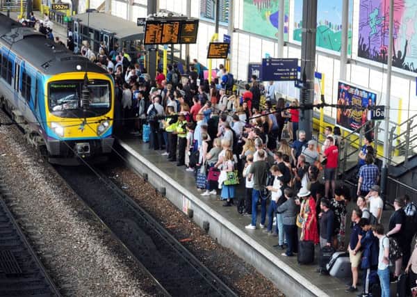 Rail passengers in Yorkshire saw an increase in delayed services last month.