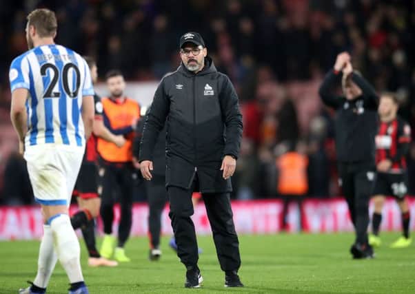 FRUSTRATION: Huddersfield Town manager David Wagner after the defeat to Bournemouth at Dean Court on Tuesday night. Picture: Adam Davy/PA