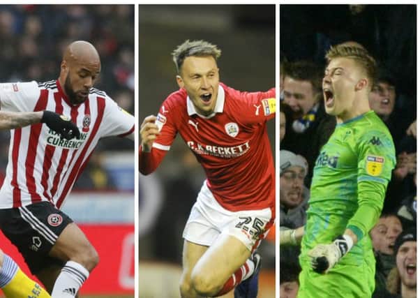 David McGoldrick, left, Cauley Woodrow and Bailey Peacock-Farrell have been selected - but who else joins them?