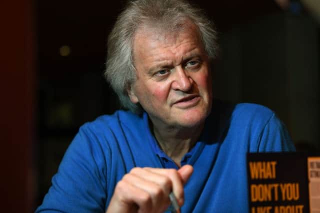 Wetherspoon founder and chairman Tim Martin visits his Beckett's Bank pub in Leeds city centre, to sell Hard Brexit to customers. Picture Jonathan Gawthorpe 5th December 2018.