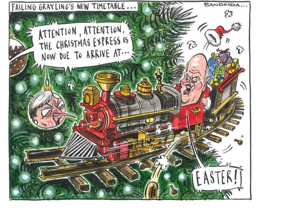 Graeme Bandeira's latest cartoon featuring Chris Grayling.