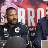 Kell Brook and Michael Zerafa final press conference in Sheffield ahead of their WBA Final Eliminator Super Welterweight Title fight on Saturday night in Sheffield.
 (
Picture: Mark Robinson)