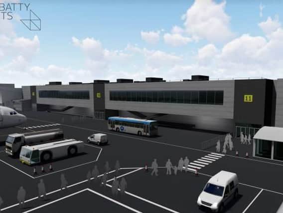 An artist's impression of the new terminal
