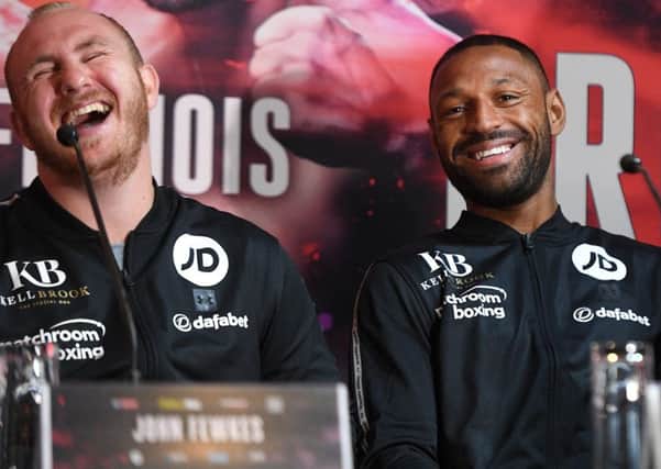 Kell Brook with his trainer John Fewkes
