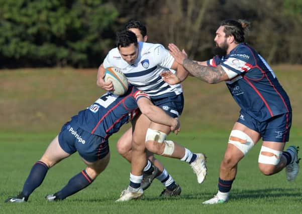 Centre Pete Lucock is back in action for Yorkshire Carnegie on Sunday. Picture: Bruce Rollinson