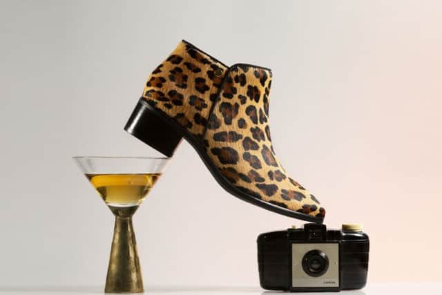 Shot in the style of celebrated surreal US Vogue photographer Richard Rutledge, the Florence leopard ankle boot, Â£110, at Jones Bootmaker in Harrogate and online at Jonesbootmaker.com.